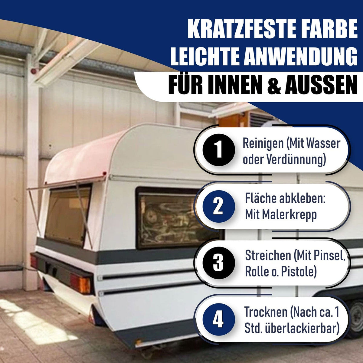 Vernice per auto 2K Grigio ferro RAL 7011 con kit di verniciatura (X500) - Hamburger Lack-Profi
