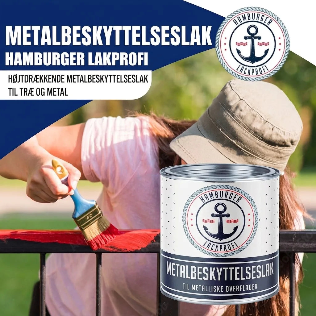 Smalto protettivo per metallo Grigio argento RAL 7001 con kit di verniciatura (X300) - Hamburger Lack-Profi