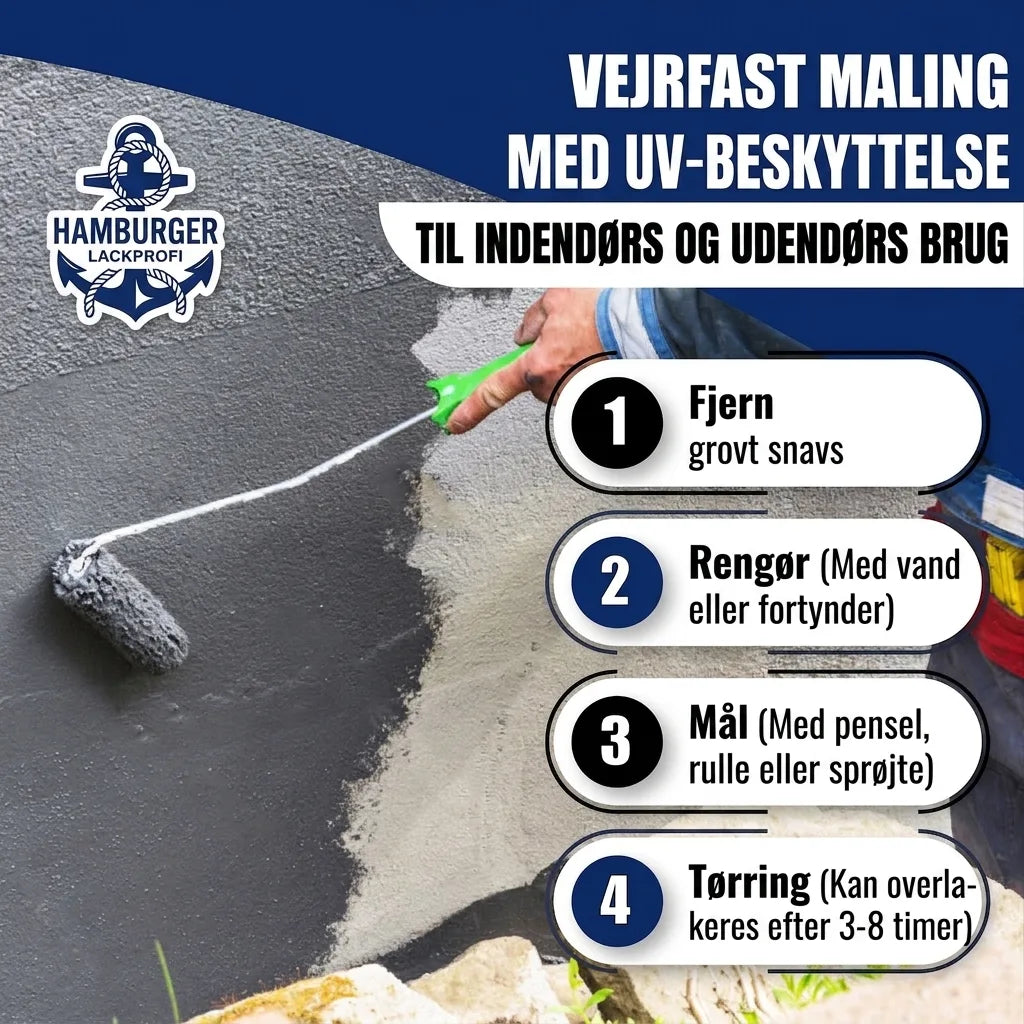 Hamburger Lack-Profi Betonfarbe Gelborange RAL 2000 - hochdeckende Fassadenfarbe - Hamburger Lack-Profi