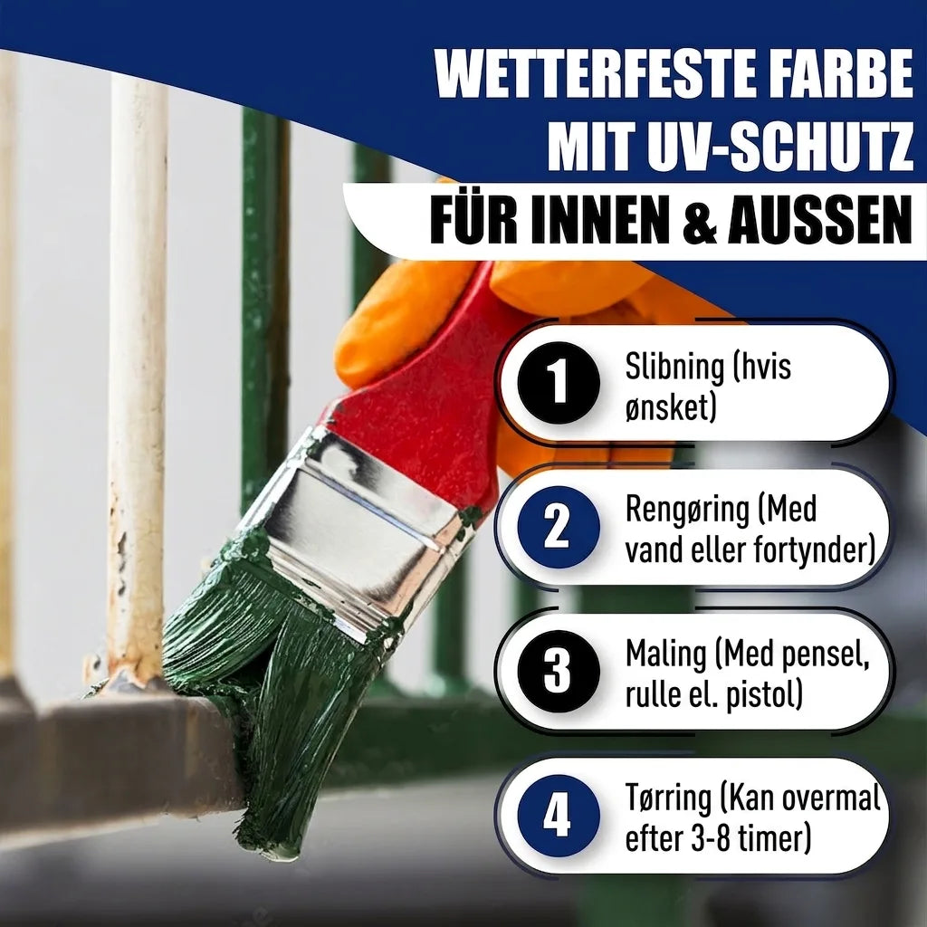 Vernice Antiruggine per Ferro Avorio RAL 1014 - resistente all'abrasione e agli urti Hamburger Lack-Profi, Immagine 26