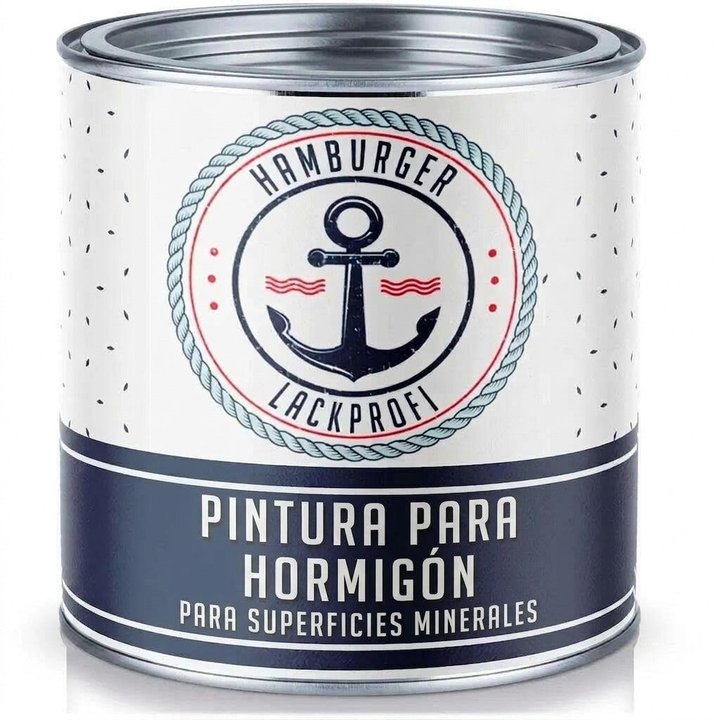 Vernice per pavimenti in cemento Grigio grafite RAL 7024 - Vernice per facciate ad alta coprenza Hamburger Lack-Profi