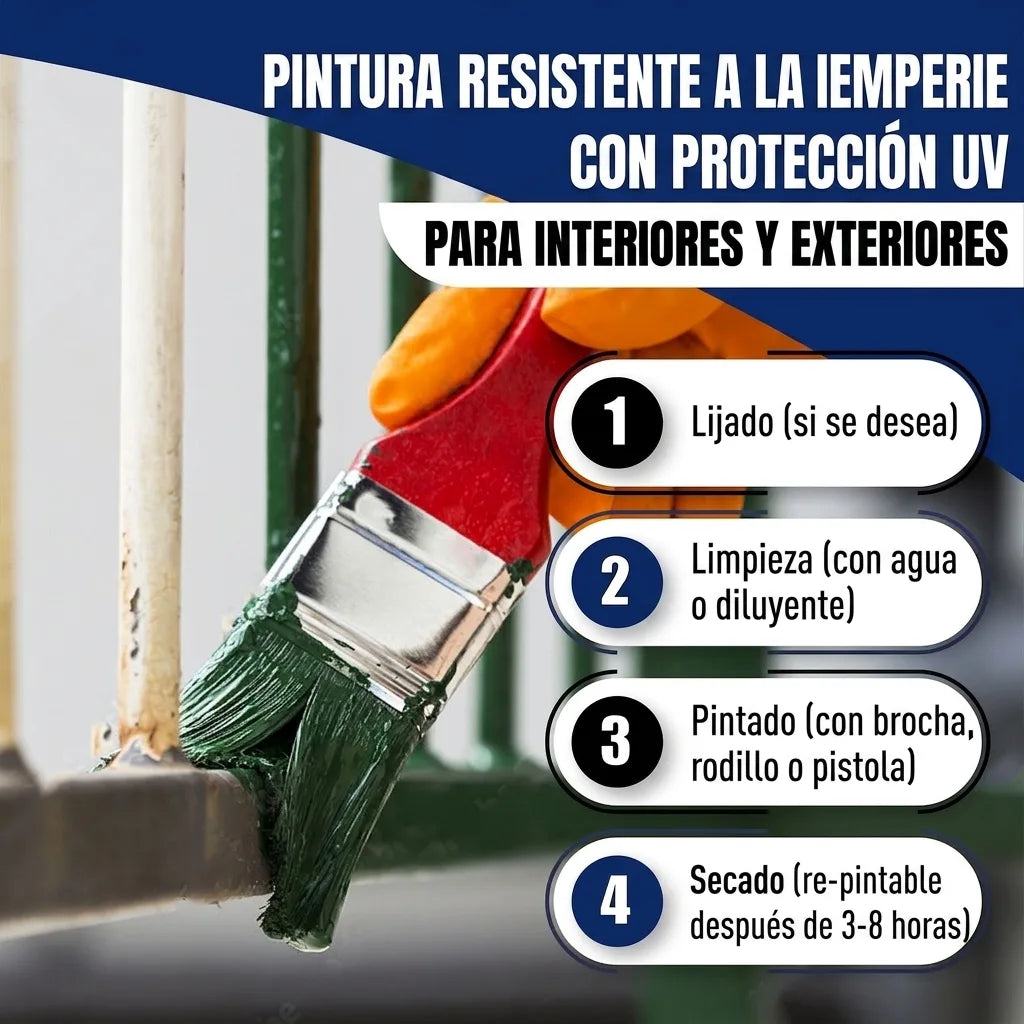 Vernice Antiruggine per Ferro Verde muschio RAL 6005 - resistente all'abrasione e agli urti Hamburger Lack-Profi, Immagine 24
