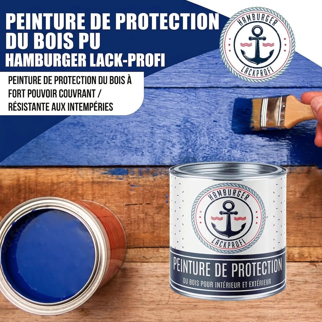 Vernice poliuretanica per legno RAL 6016 Verde turchese - Vernice antintemperie Hamburger Lack-Profi