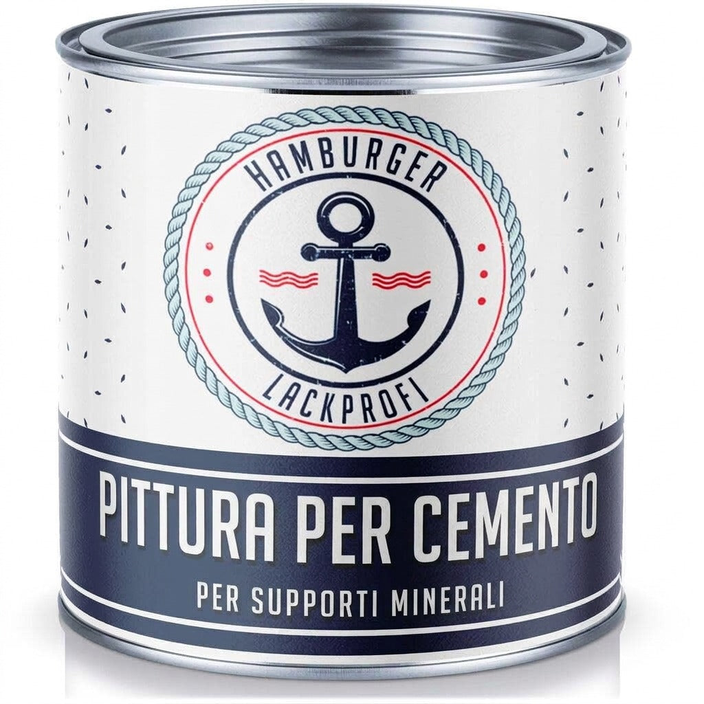 Hamburger Lack-Profi Vernice per cemento Giallo polenta RAL 1006 - Vernice per facciate ad alta coprenza Hamburger Lack-Profi