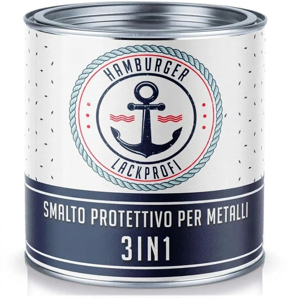 Vernice Antiruggine per Ferro 3 in 1 Telegrigio 1 RAL 7045 - Hamburger Lack-Profi, Immagine 8
