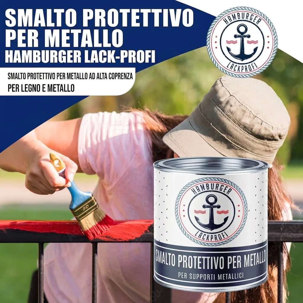 Vernice Antiruggine per Ferro Marrone capriolo RAL 8007 - resistente all'abrasione e agli urti, Immagine 16