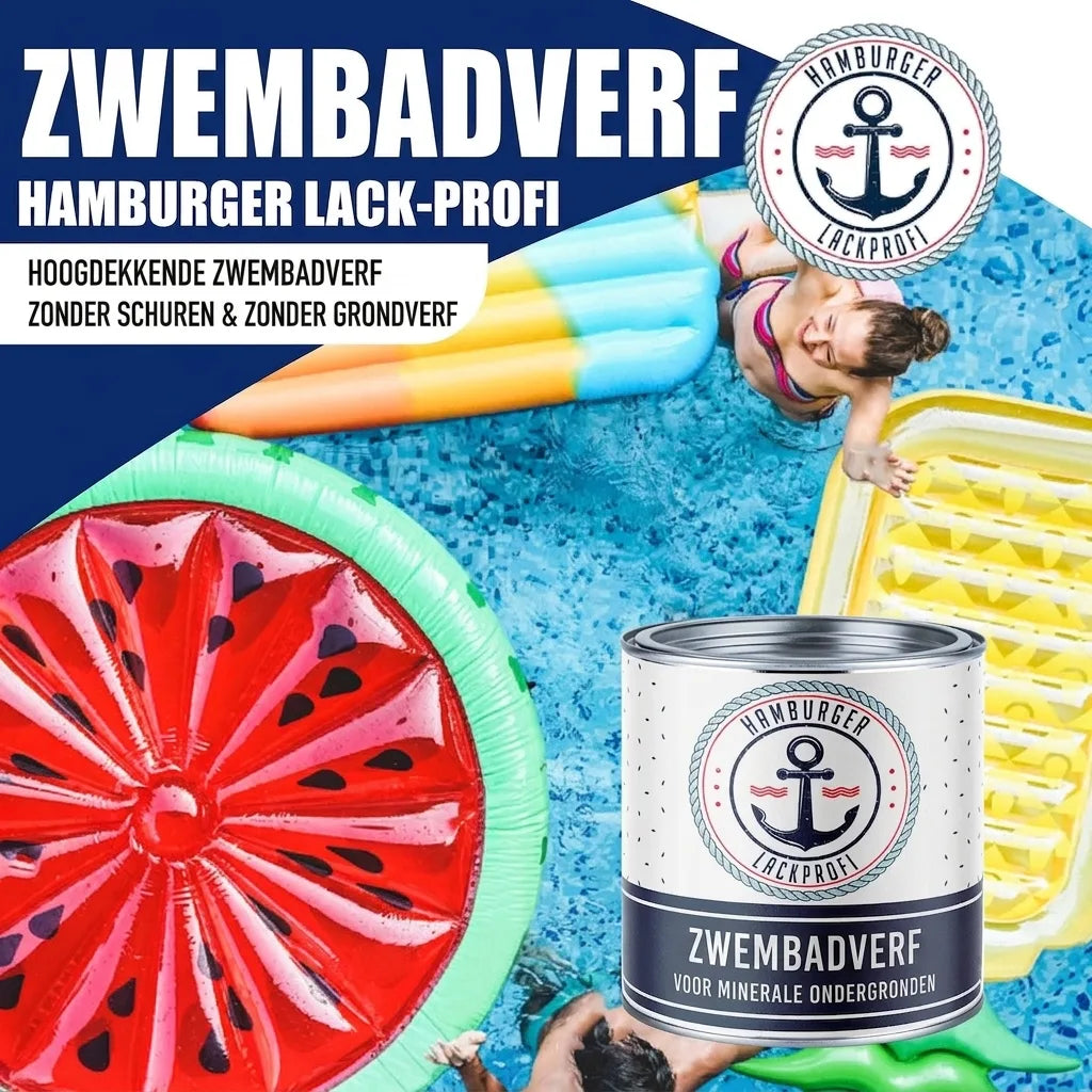 Pittura per piscina Verde pallido RAL 6021 - altamente coprente - Hamburger Lack-Profi