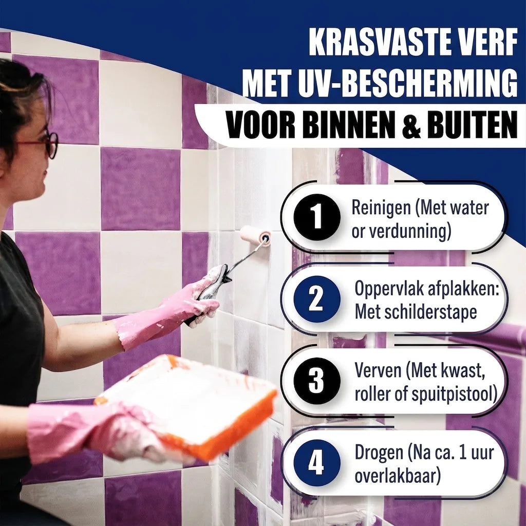 Pittura per piastrelle Viola pastello RAL 4009 - Smalto per piastrelle con kit di verniciatura (X300), Immagine 35