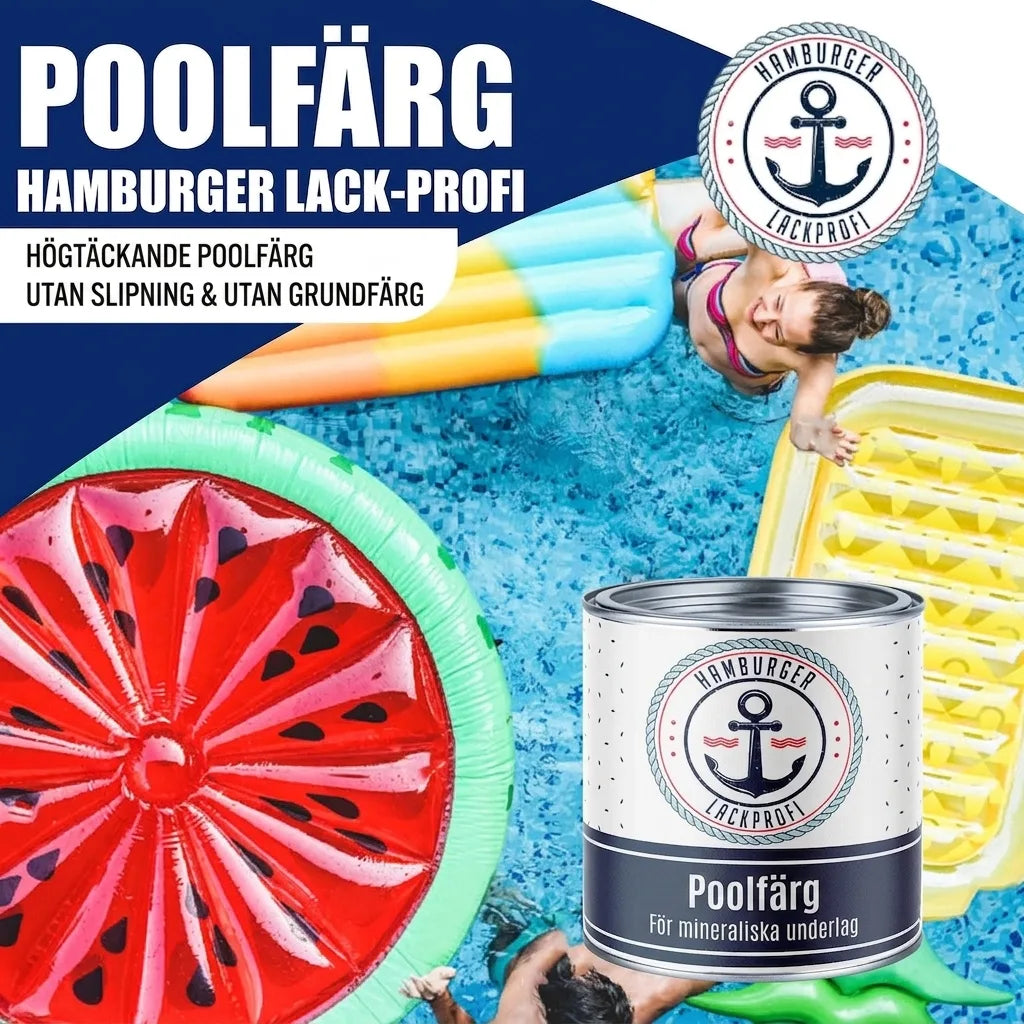 Pittura per piscina Verde ossido di cromo RAL 6020 - altamente coprente - Hamburger Lack-Profi