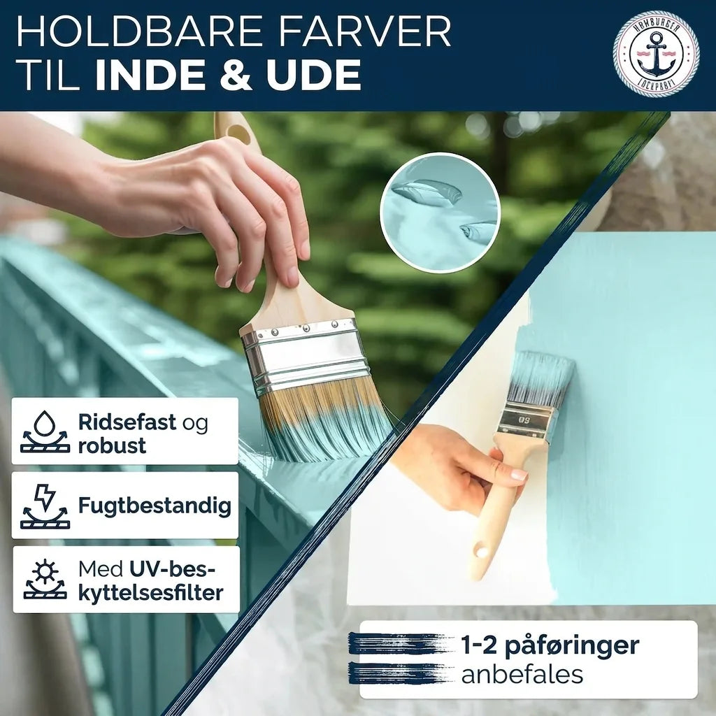 Möbelfarbe ohne Schleifen RAL 5014 Taubenblau - Möbellack Hamburger Lack-Profi - Hamburger Lack-Profi