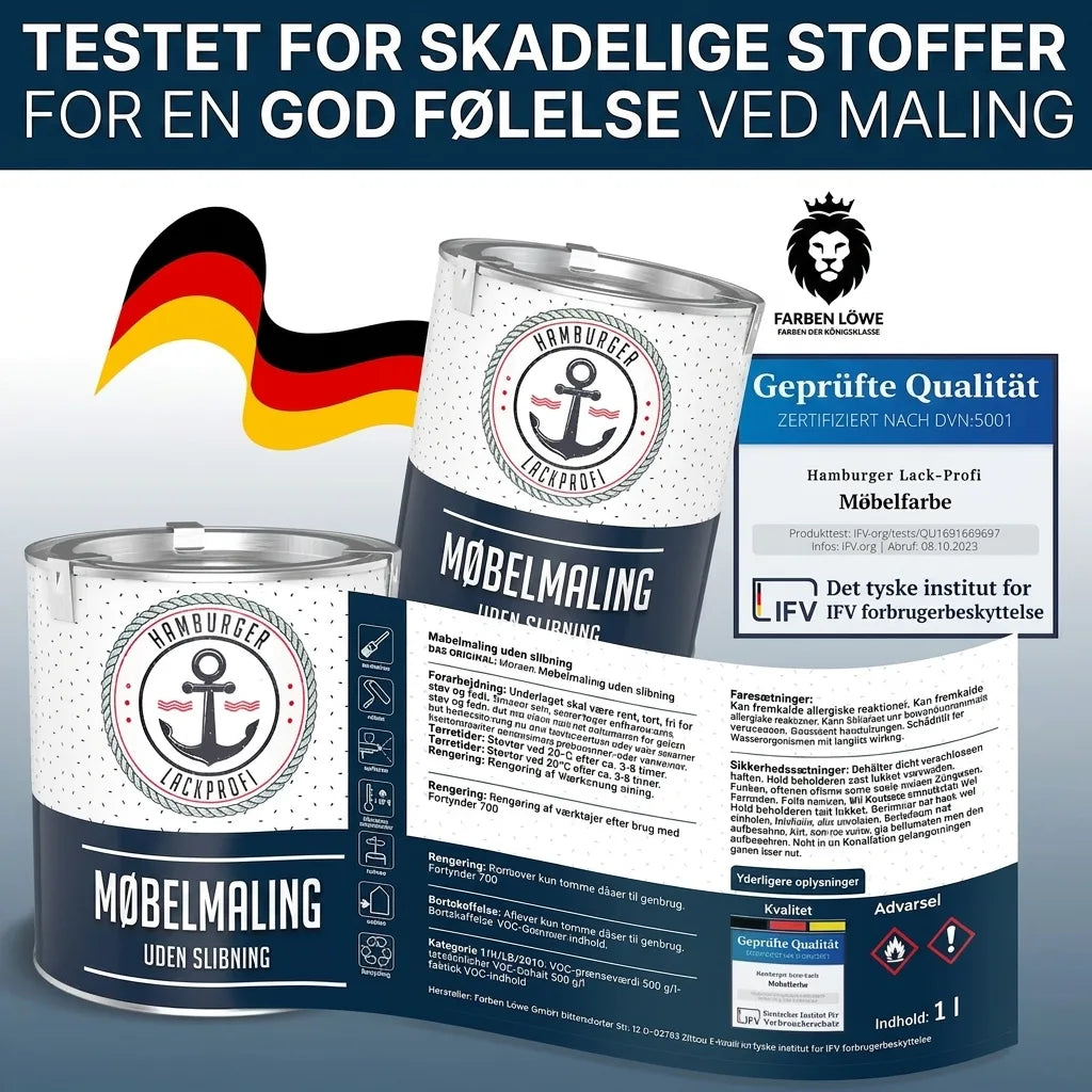 Möbelfarbe ohne Schleifen RAL 1023 Verkehrsgelb - Möbellack Hamburger Lack-Profi - Hamburger Lack-Profi