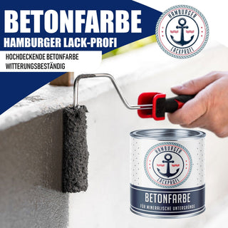 Vernice per pavimenti in cemento Grigio ardesia RAL 7015 - Vernice per facciate ad alta coprenza Hamburger Lack-Profi