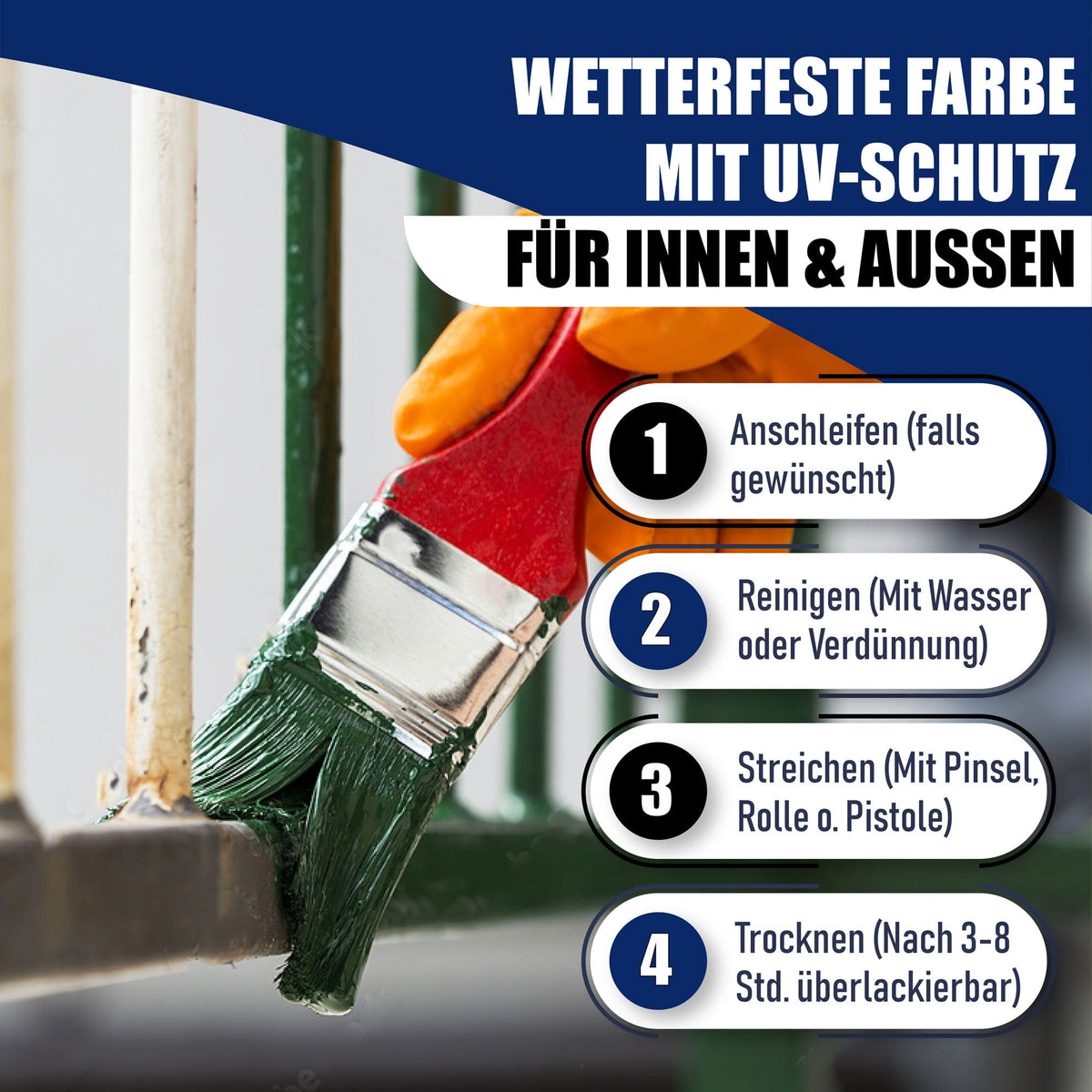 Vernice Antiruggine per Ferro Marrone beige RAL 8024 - resistente all'abrasione e agli urti Hamburger Lack-Profi