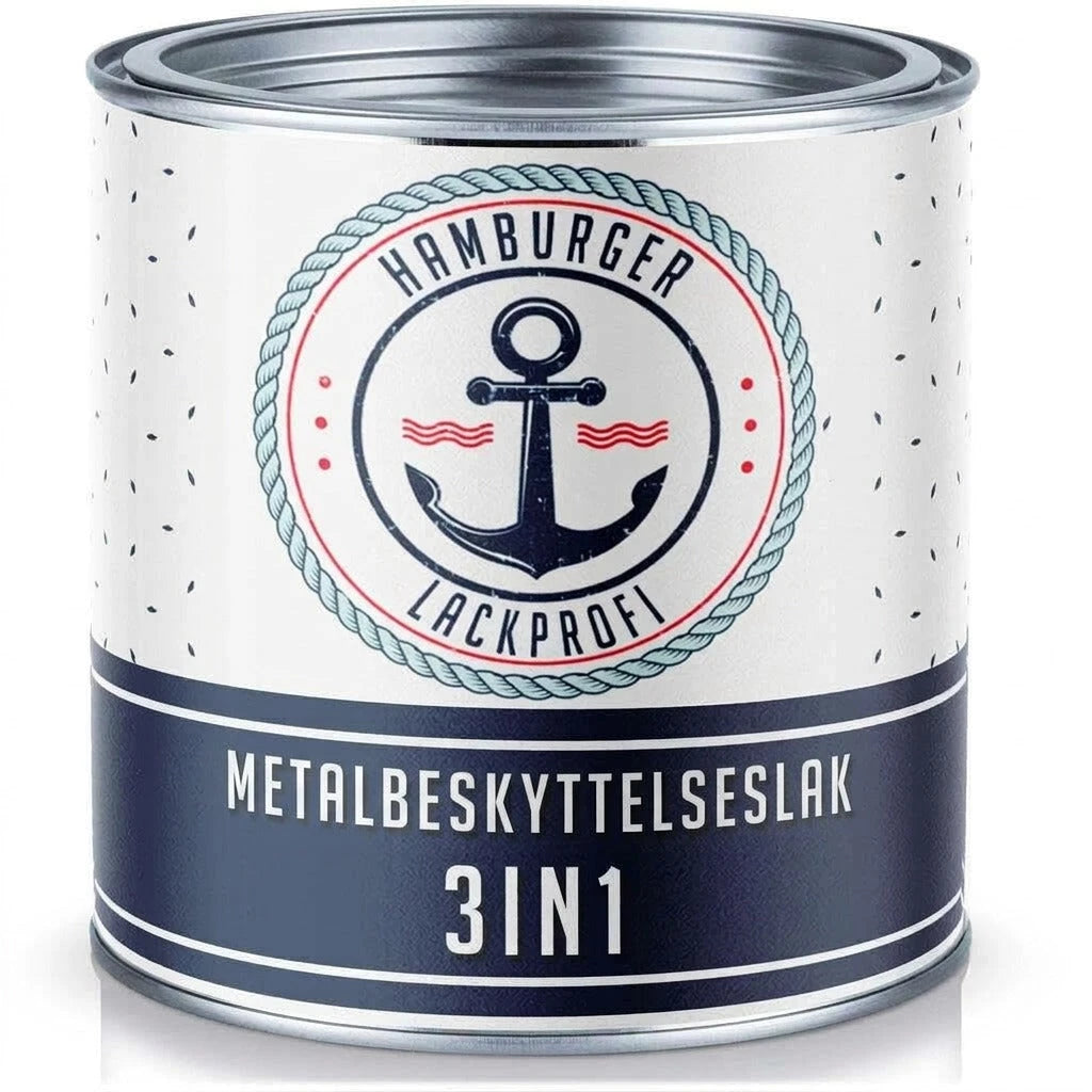 Vernice Antiruggine per Ferro 3 in 1 Rosso salmone RAL 3022 - Hamburger Lack-Profi