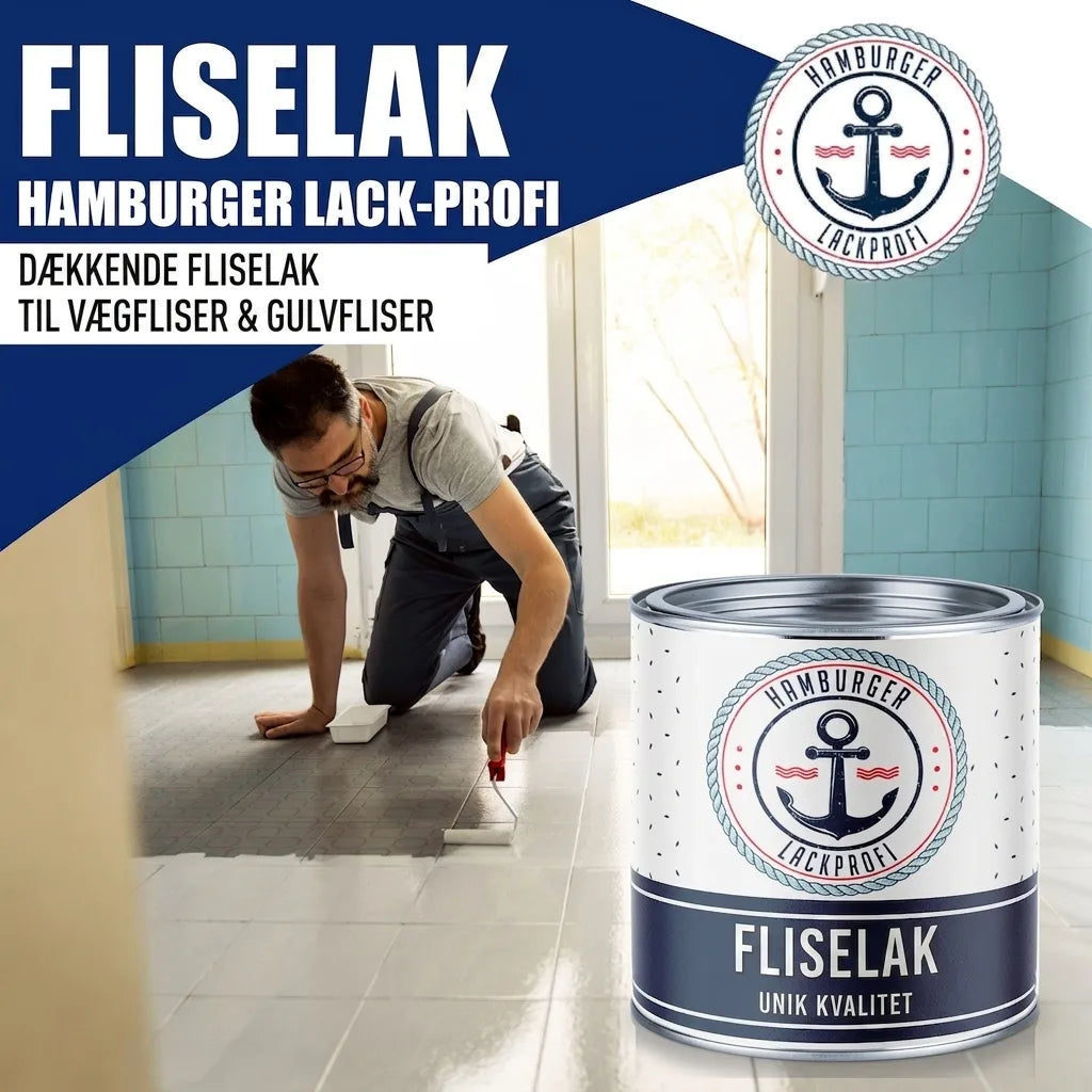Hamburger Lack-Profi Fliesenlack Signalblau RAL 5005 - hochdeckende Fliesenfarbe Blau - Hamburger Lack-Profi