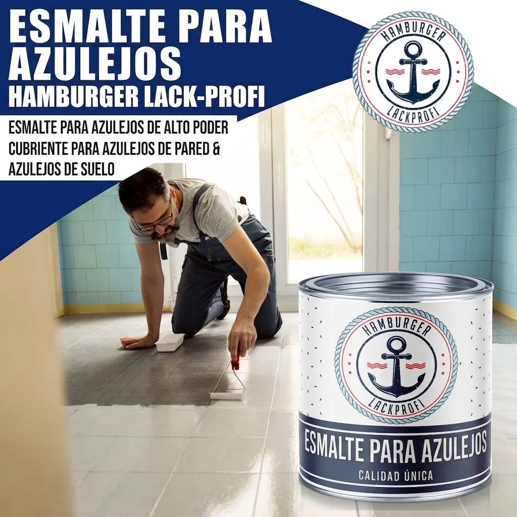 Pittura per piastrelle Blu acciaio RAL 5011 - Smalto per piastrelle con kit di verniciatura (X300), Immagine 31