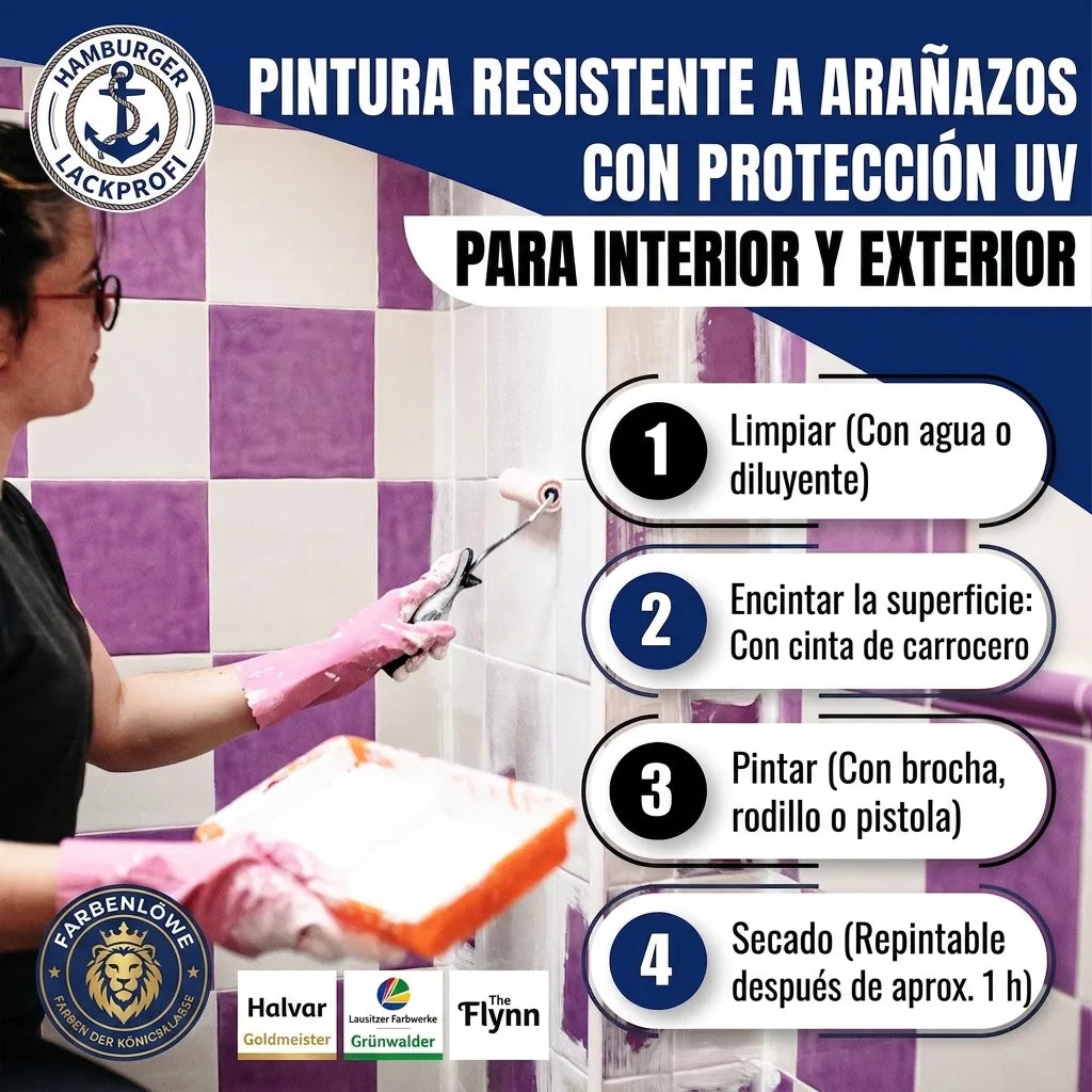 Pittura per piastrelle Giallo dalia RAL 1033 - Smalto per piastrelle con kit di verniciatura (X300), Immagine 38