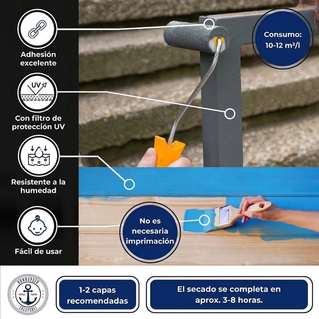 Smalto colorato Viola rossastro RAL 4002 con kit di verniciatura (X500) - Hamburger Lack-Profi