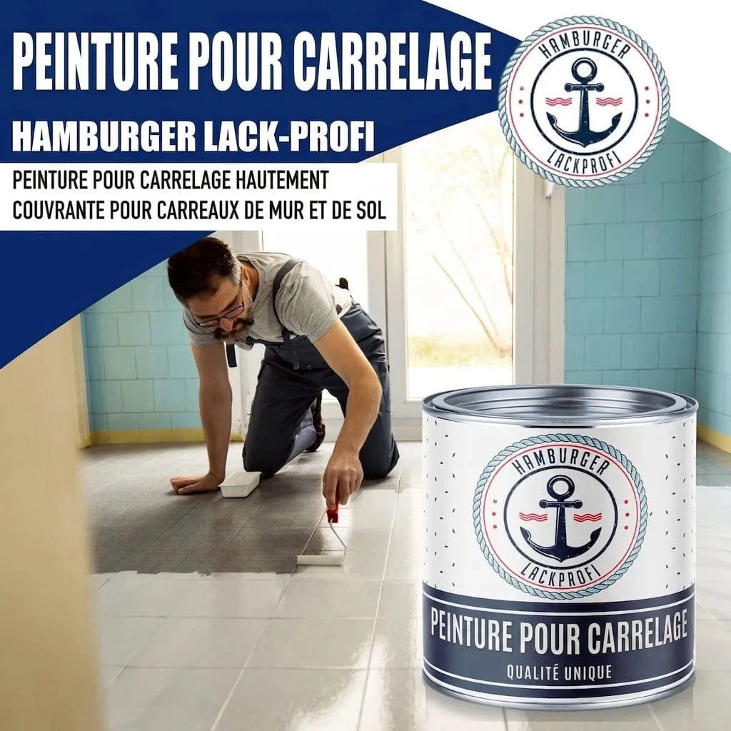 Hamburger Lack-Profi Lacke & Beschichtungen Hamburger Lack-Profi Fliesenlack in Maigrün RAL 6017 mit Lackierset (X300) & Verdünnung (1 L) - Fliesenfarbe 30% Sparangebot