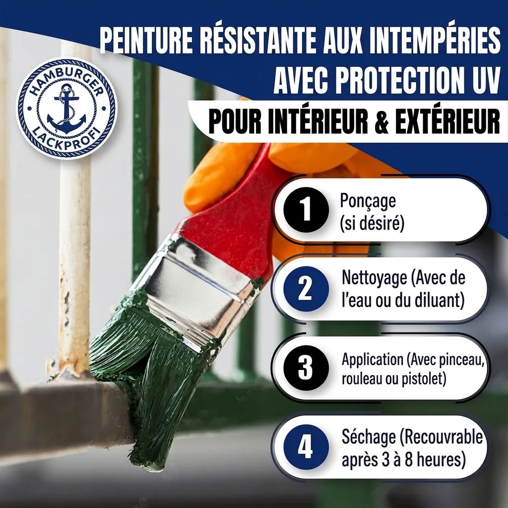 Vernice Antiruggine per Ferro Marrone segnale RAL 8002 - resistente all'abrasione e agli urti, Immagine 22