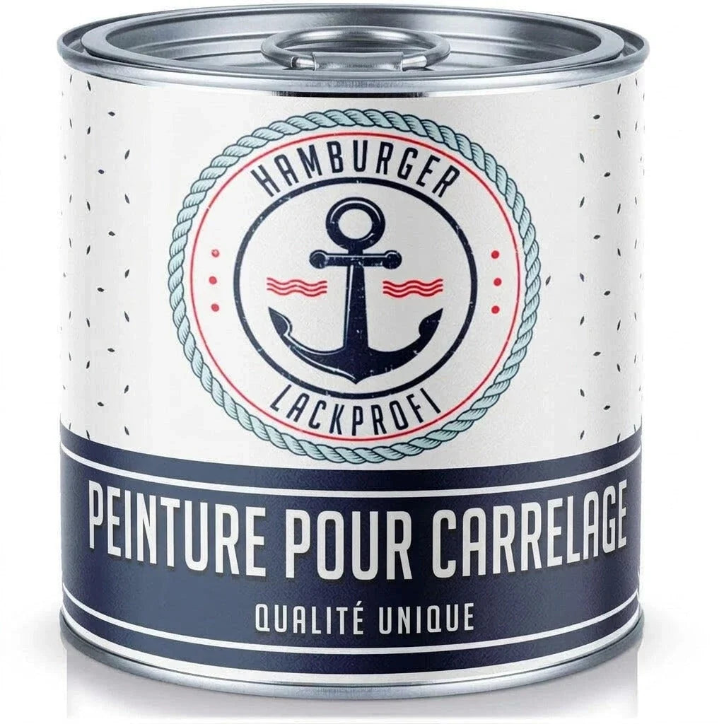 Pittura per piastrelle Bianco perla RAL 1013 - Smalto per piastrelle con kit di verniciatura (X300) - Hamburger Lack-Profi