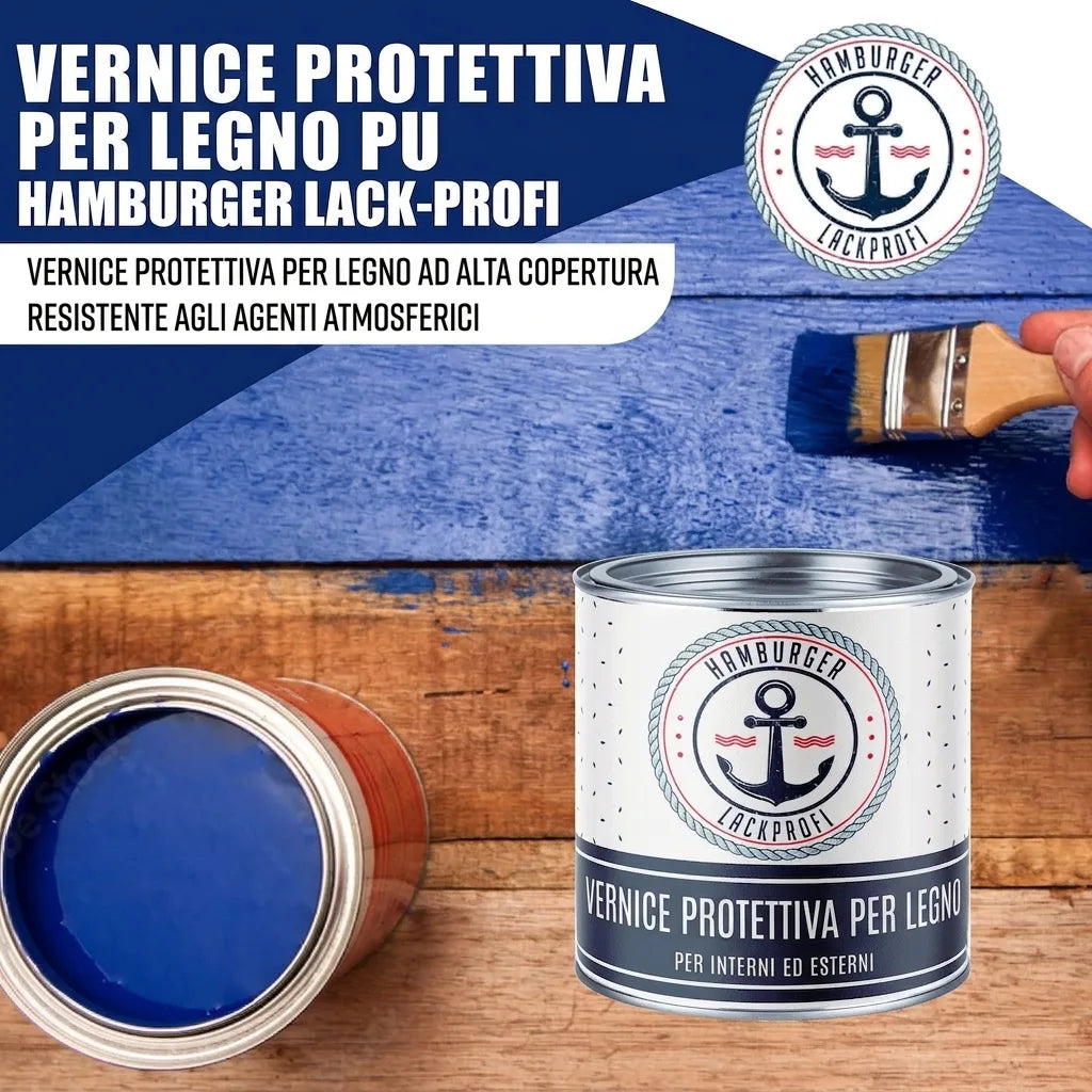 PU Holzschutzfarbe RAL 9007 Graualuminium - Wetterschutzfarbe - Hamburger Lack-Profi