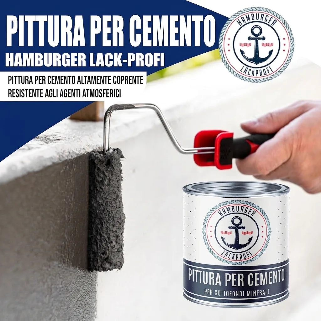 Hamburger Lack-Profi Betonfarbe Ginstergelb RAL 1032 - hochdeckende Fassadenfarbe - Hamburger Lack-Profi