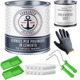 Pittura per cemento con kit di verniciatura (X300) - Hamburger Lack-Profi