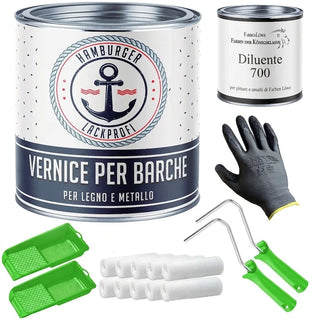 Vernice per barche con kit di verniciatura (X300) - Hamburger Lack-Profi