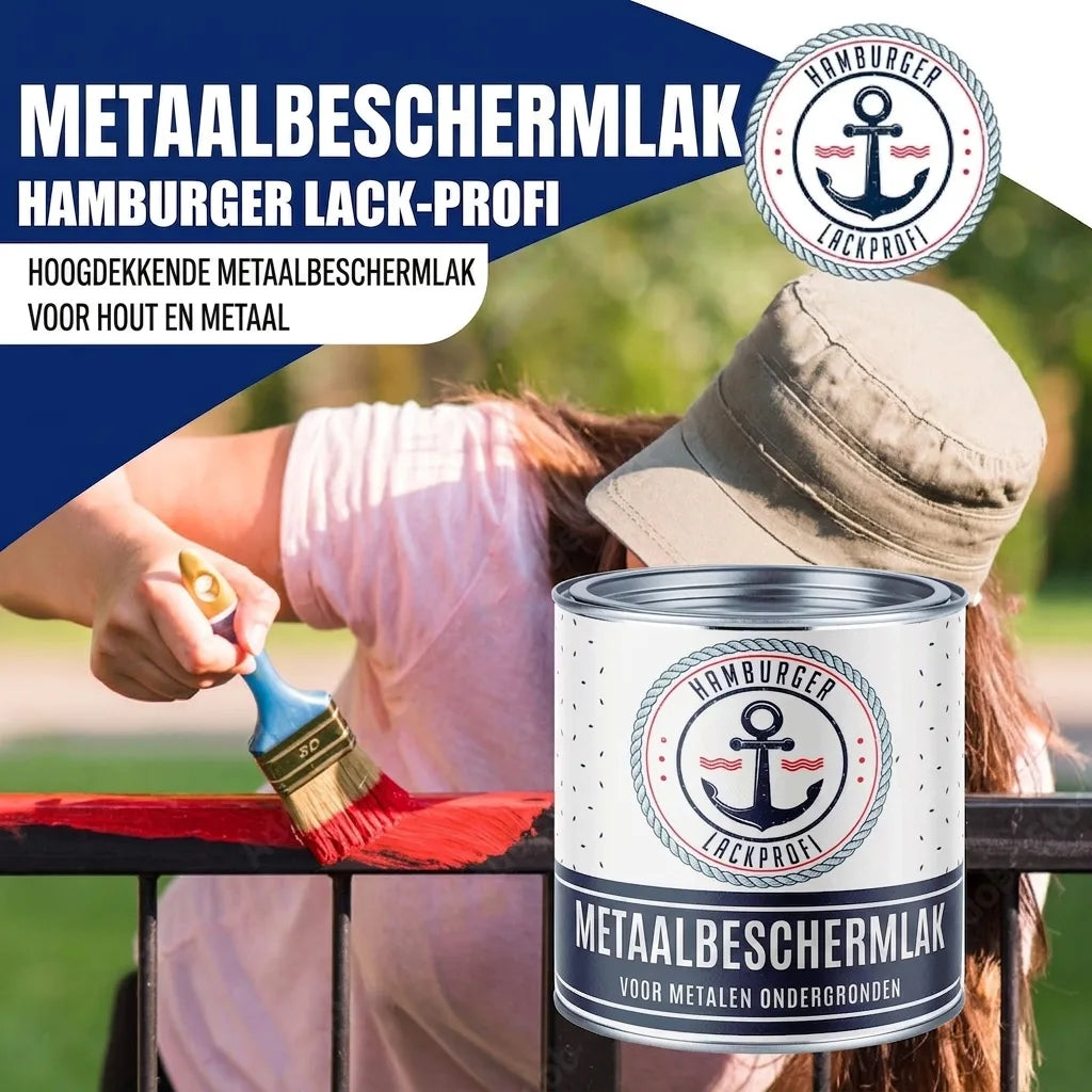 Smalto protettivo per metallo Grigio argento RAL 7001 con kit di verniciatura (X300) - Hamburger Lack-Profi