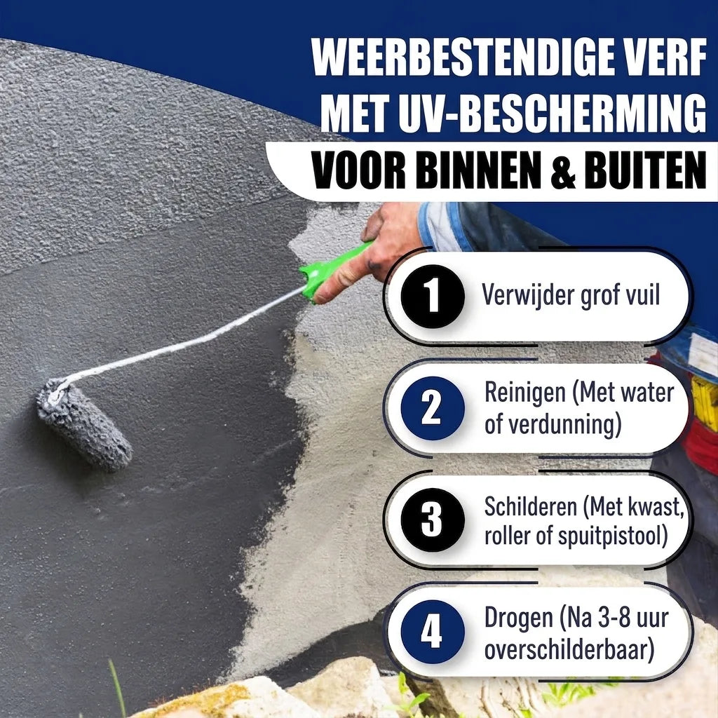 Hamburger Lack-Profi Betonfarbe Hellelfenbein RAL 1015 - hochdeckende Fassadenfarbe - Hamburger Lack-Profi