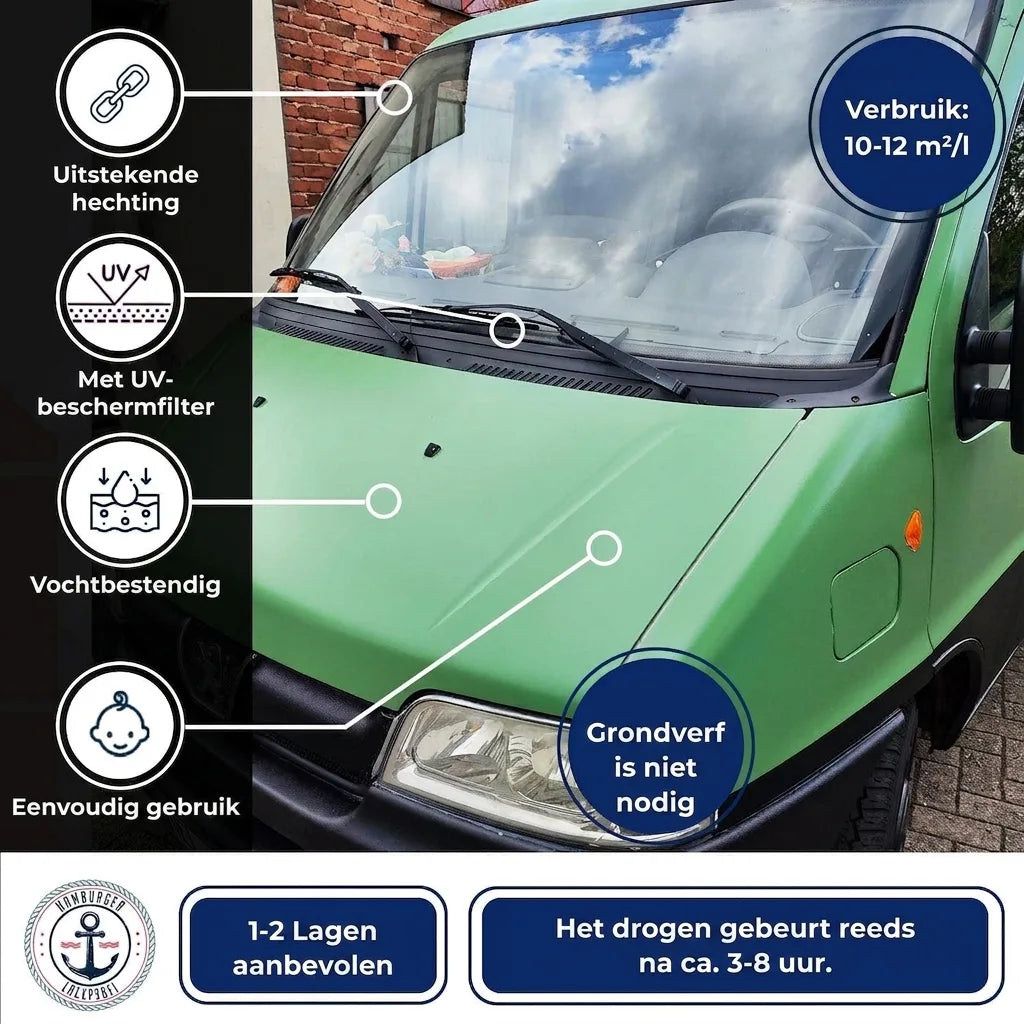 Vernice Bicomponente per Carrozzeria Giallo sabbia RAL 1002 - Alta Coprenza & Protezione Antiruggine - Hamburger Lack-Profi