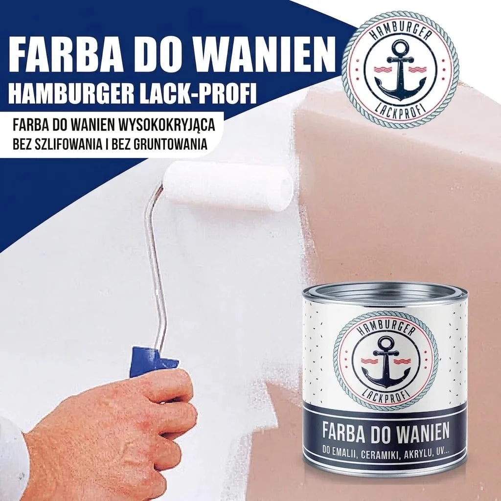 Hamburger Lack-Profi Badewannenlack Hamburger Lack-Profi 2K Badewannenlack Taubenblau RAL 5014 - Glänzend / Seidenmatt / Matt