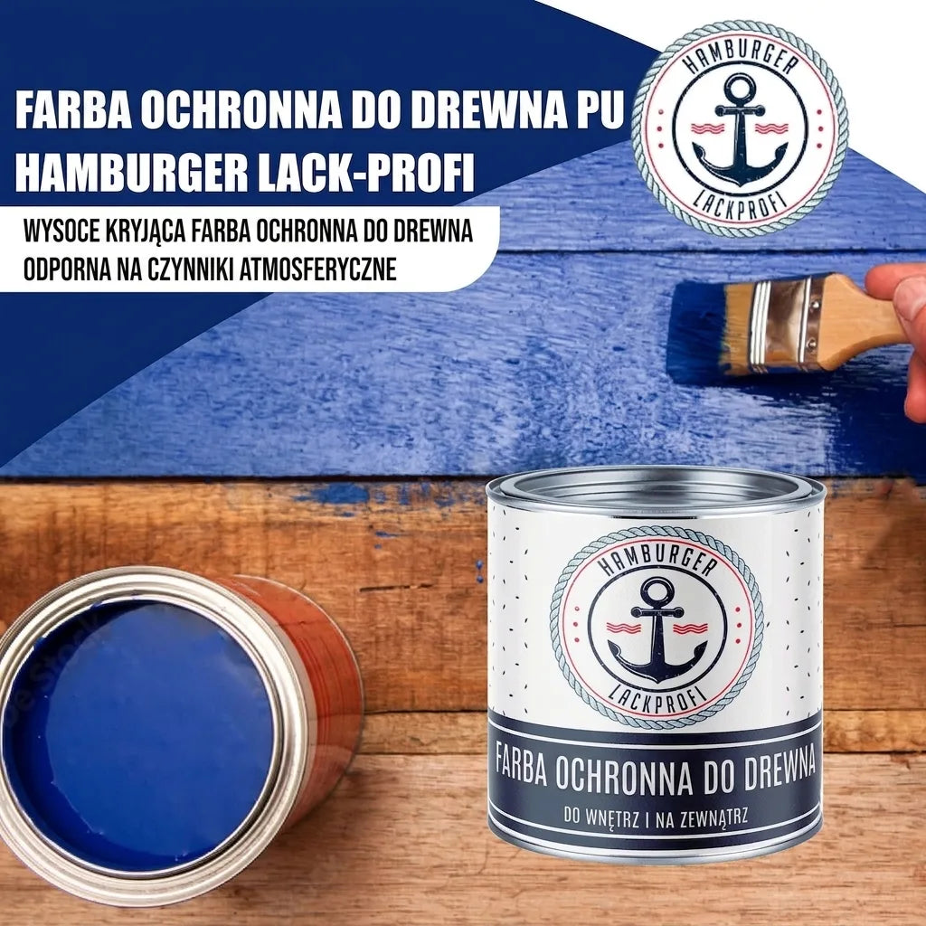 PU Holzschutzfarbe RAL 3020 Verkehrsrot - Wetterschutzfarbe - Hamburger Lack-Profi