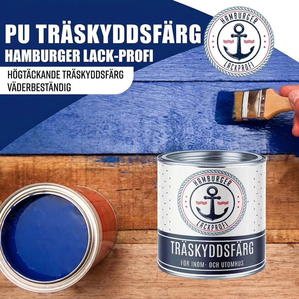 PU Holzschutzfarbe RAL 3009 Oxidrot - Wetterschutzfarbe - Hamburger Lack-Profi