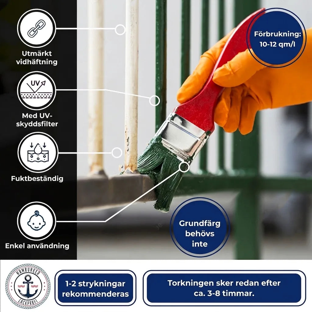 Vernice Antiruggine per Ferro Grigio bluastro RAL 7031 - resistente all'abrasione e agli urti, Immagine 34