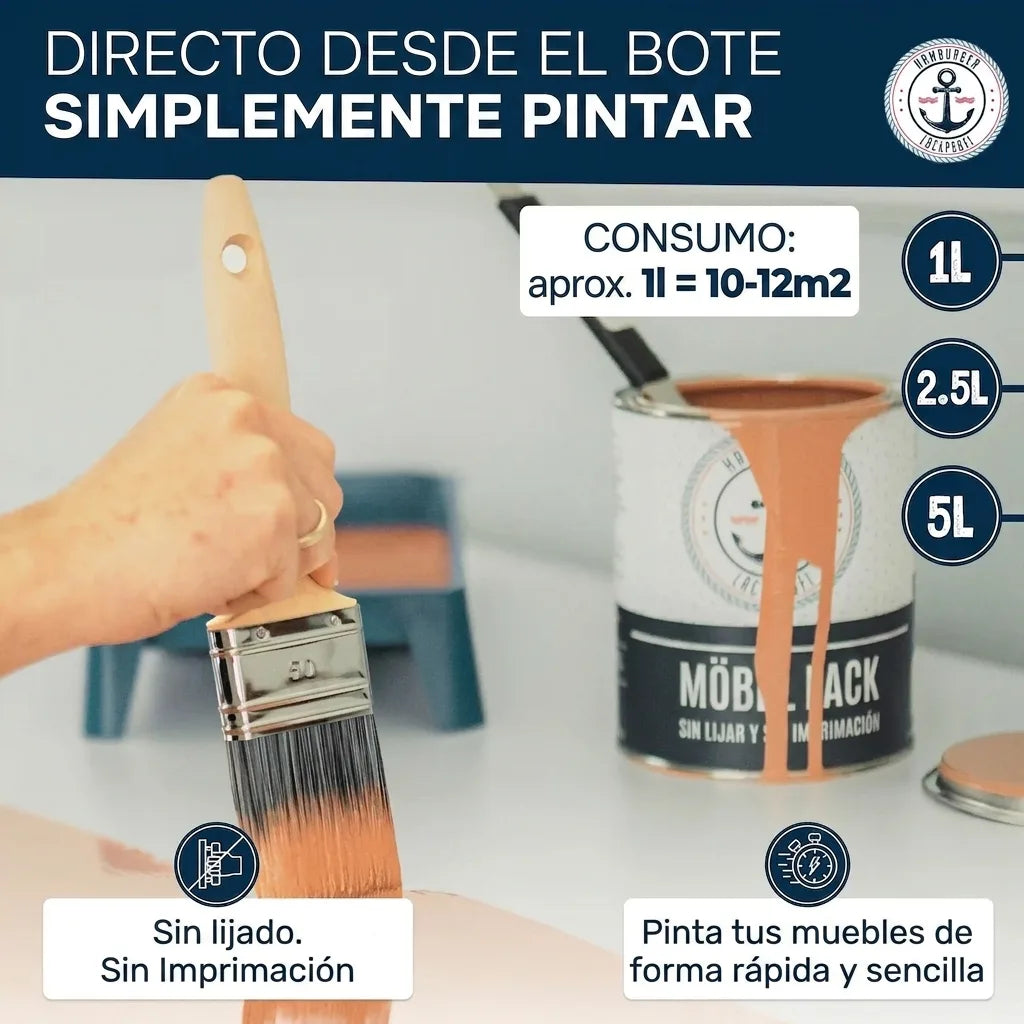 Möbelfarbe ohne Schleifen RAL 3020 Verkehrsrot - Möbellack Hamburger Lack-Profi - Hamburger Lack-Profi