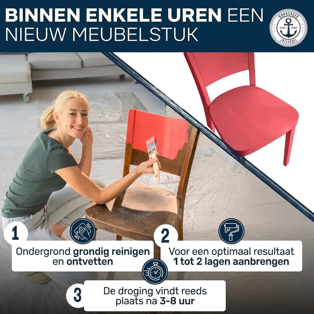 Möbelfarbe ohne Schleifen RAL 4008 Signalviolett - Möbellack Hamburger Lack-Profi - Hamburger Lack-Profi